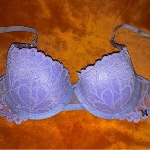 Savage X Fenty lace purple scalloped bra